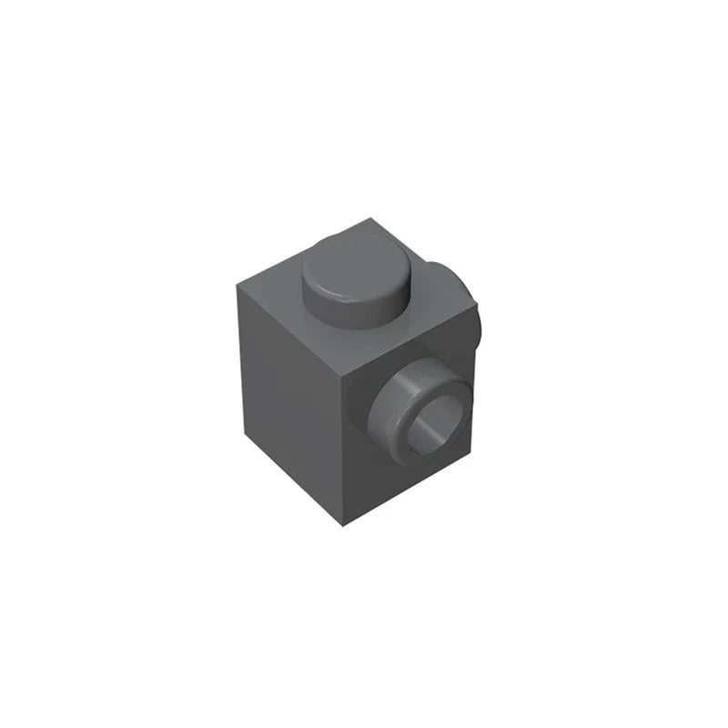 Gobricks GDS-1046 Modified Brick 1 x 1 with Studs on 2 Sides | Building Block for D additional angle