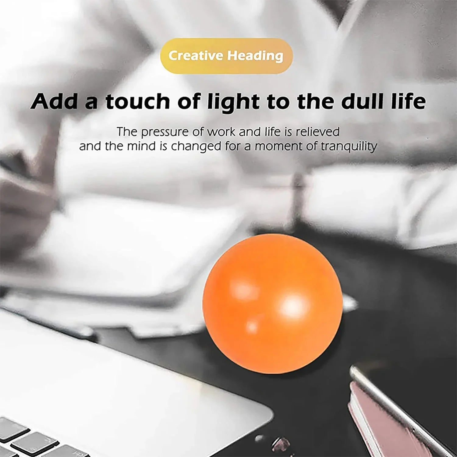 Glow in The Dark Sticky Balls | Squishy Stress Relief Fidget Toys additional angle