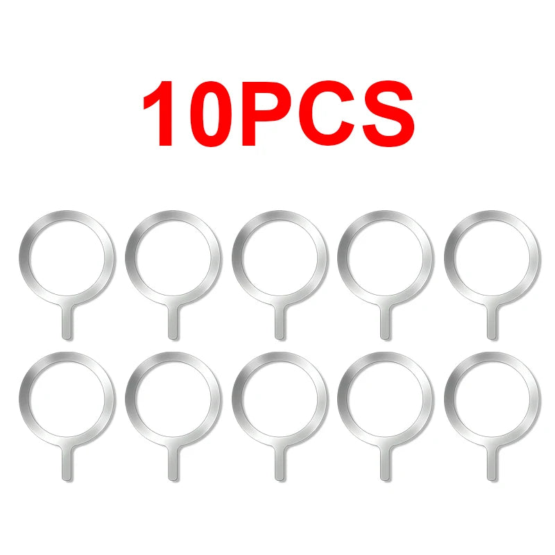 10-1PCS Stainless Steel Magnetic Metal Plate Ring For Magsafe Wireless Charger Iron Shee detail view
