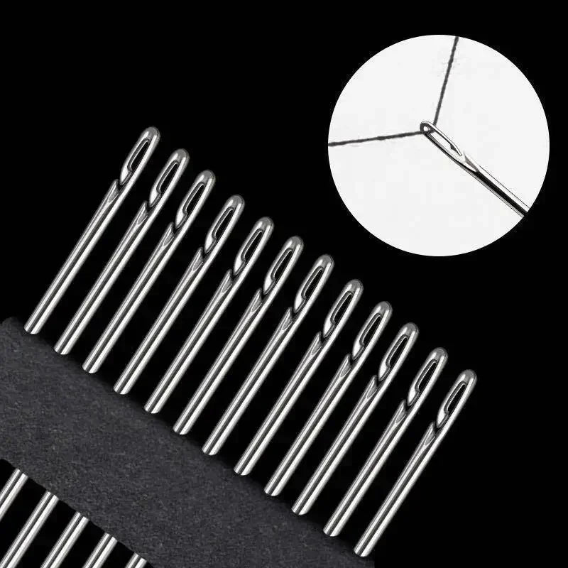 Blind Needle Elderly Needle-side Hole Hand Sewing Needles Household Sewing Needless T lifestyle view