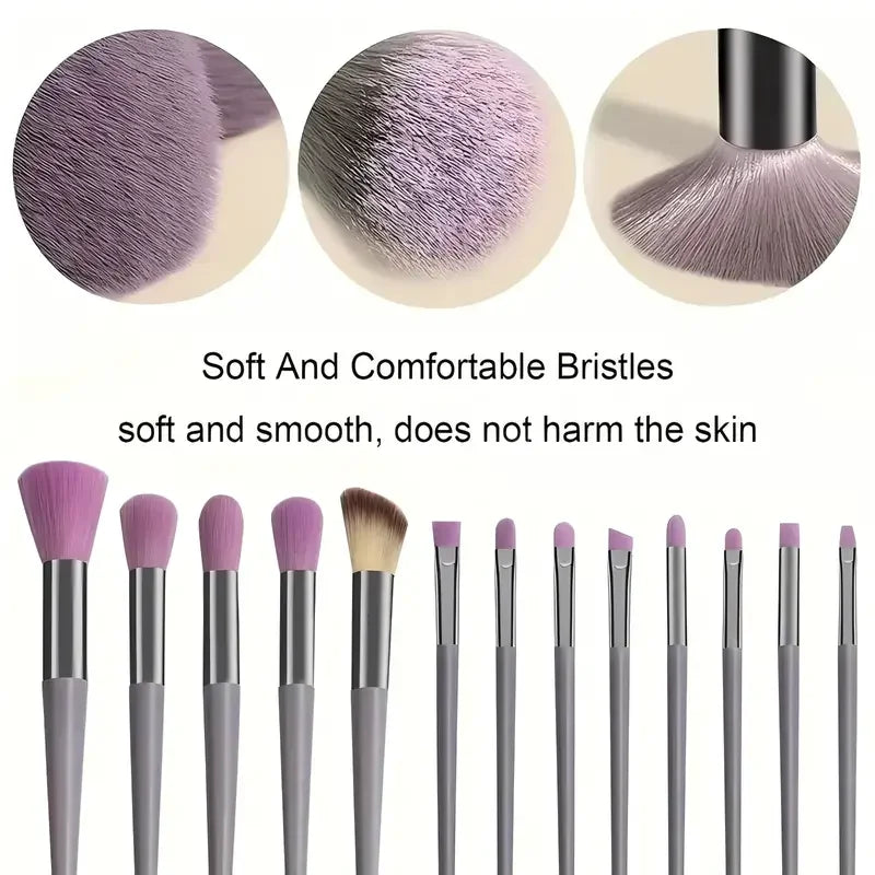Professional 13-Piece Makeup Brush Set | Complete Cosmetic Tool Kit alternate view
