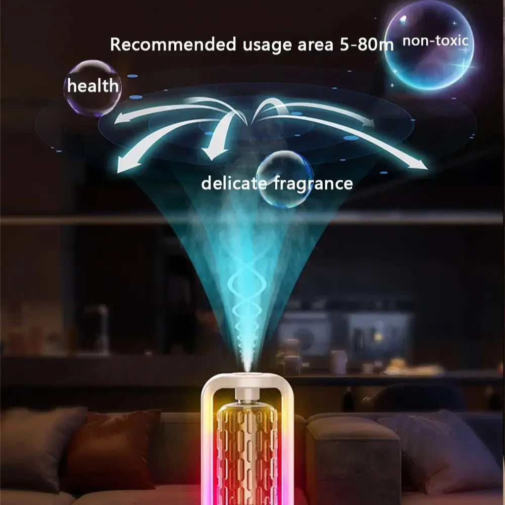 50ml Wall Mounted Aroma Diffuser with Time Setting | USB Rechargeable Air Freshener close-up view