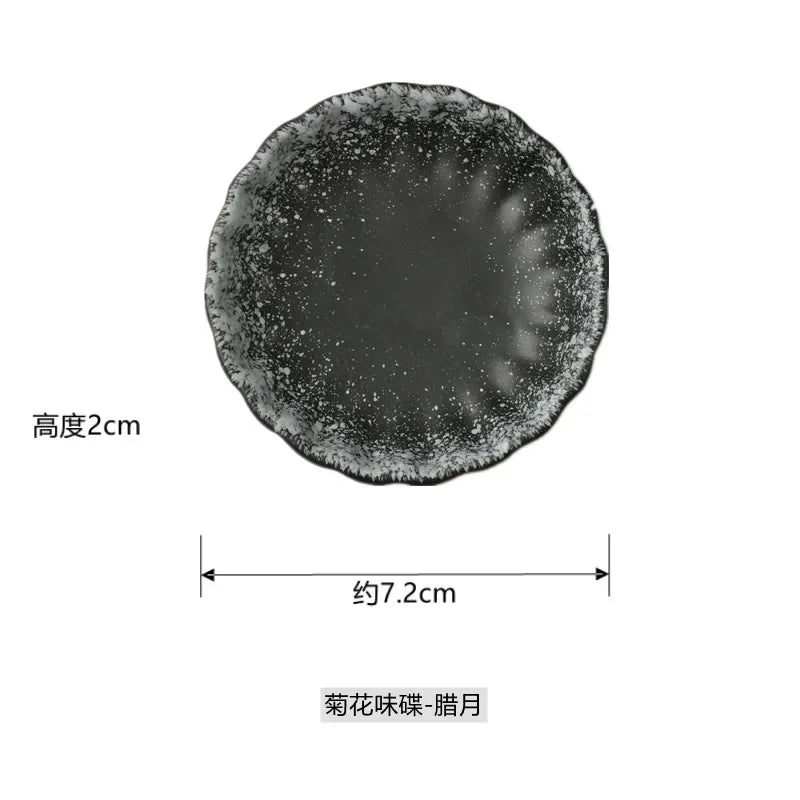Japanese Sauce Dish | Ceramic Seasoning Dish for Barbecue and Snacks lifestyle view