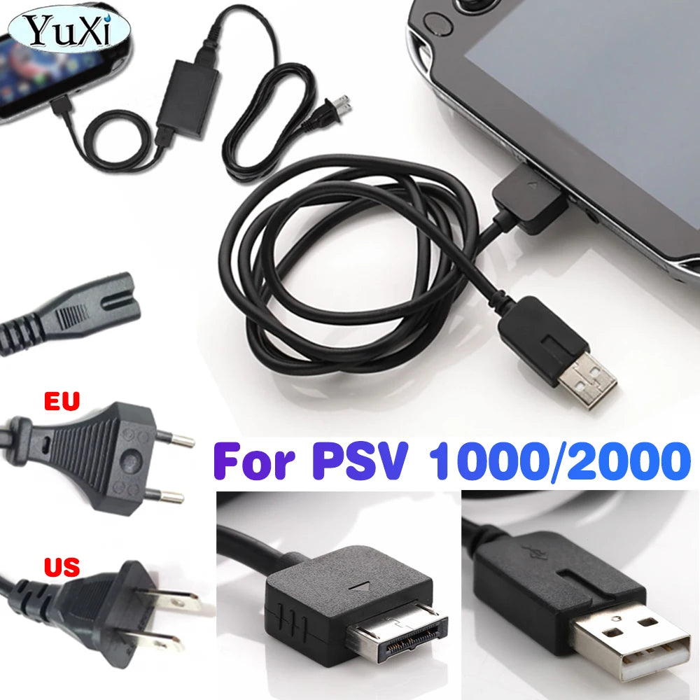 USB Charging Cable for PS Vita 1000 2000 and PSP 1000 2000 3000 | Multi-Device Data Sync and Power C