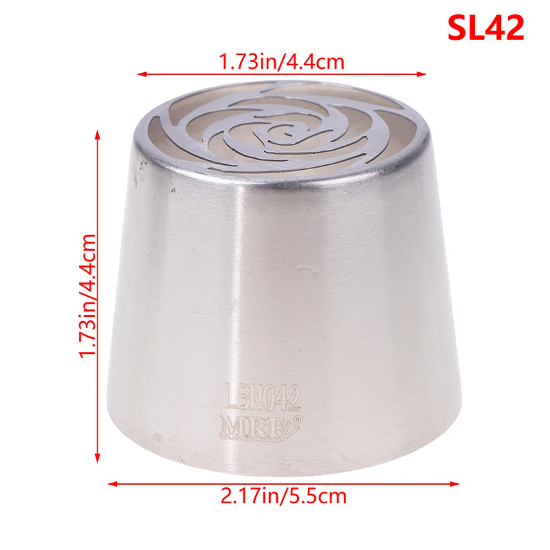 1Pc Stainless Steel Russian Piping Tips Christmas Cake Icing Frosting Nozzles For Cup lifestyle view