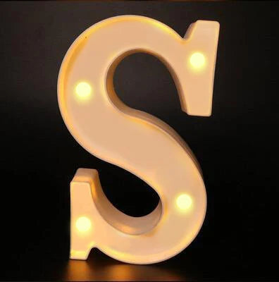 16cm Letter LED Night Light | Alphabet Luminous Decorative Lamp for Party lifestyle view