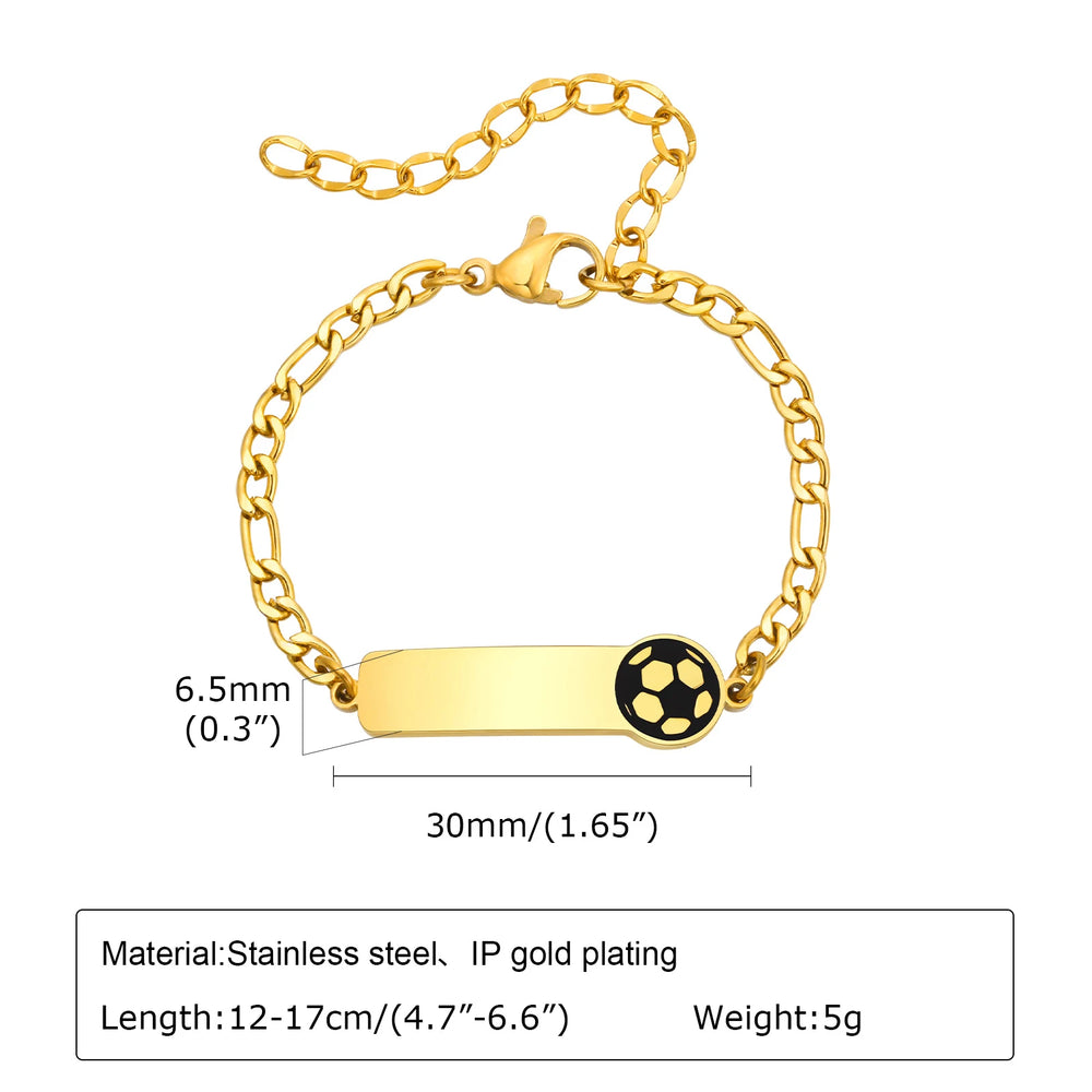 Custom Name Blessing Bracelet for Girls | Stainless Steel Personalized Gift close-up view