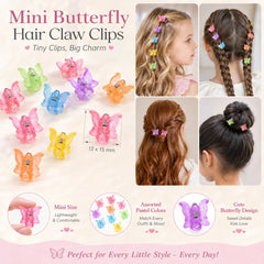 Macaron Color Flower Hair Clips Tiny Claw Clips Sweet Hairpins for Children Girls Fashion Hair Accessories