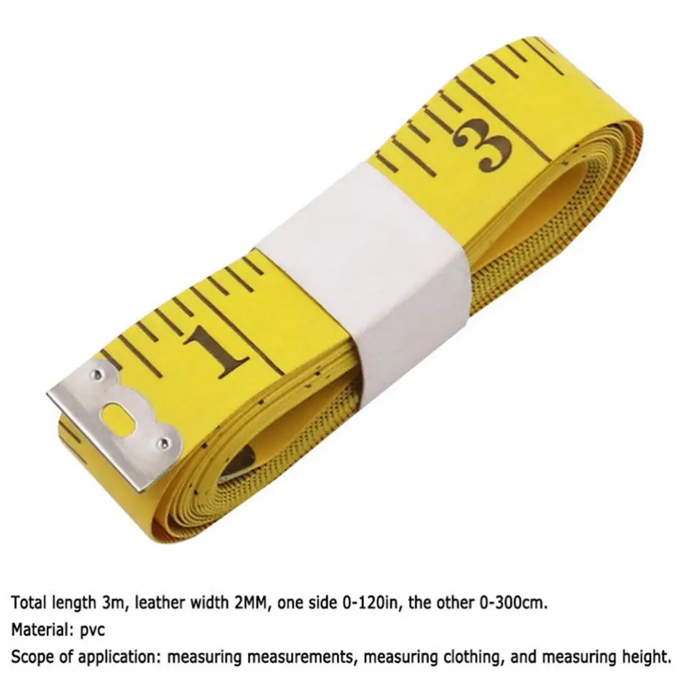 3m Tape Measure PVC Fiber Tape Measure Tailor Soft Ruler Waistline Cloth Height Measu lifestyle view
