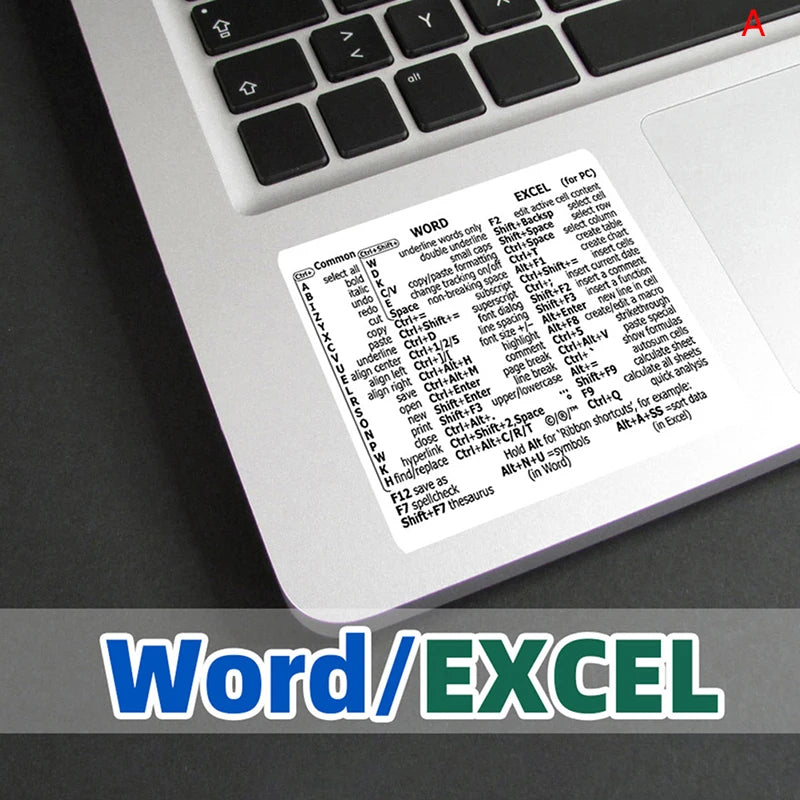 Windows PC Keyboard Shortcut Sticker | Quick Reference Decal for Laptop Desktop detail view