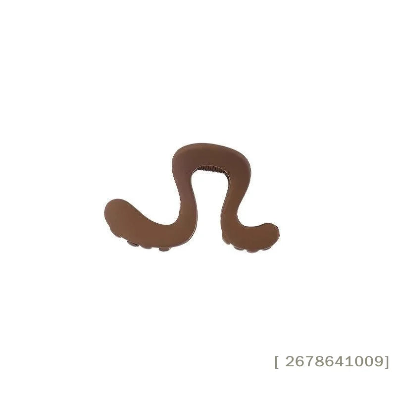⚑Korean Simple Matte Hair Clips Retro Geometric Claw Clips Elegant Premium Half-Up Hair Clips Shark Clip