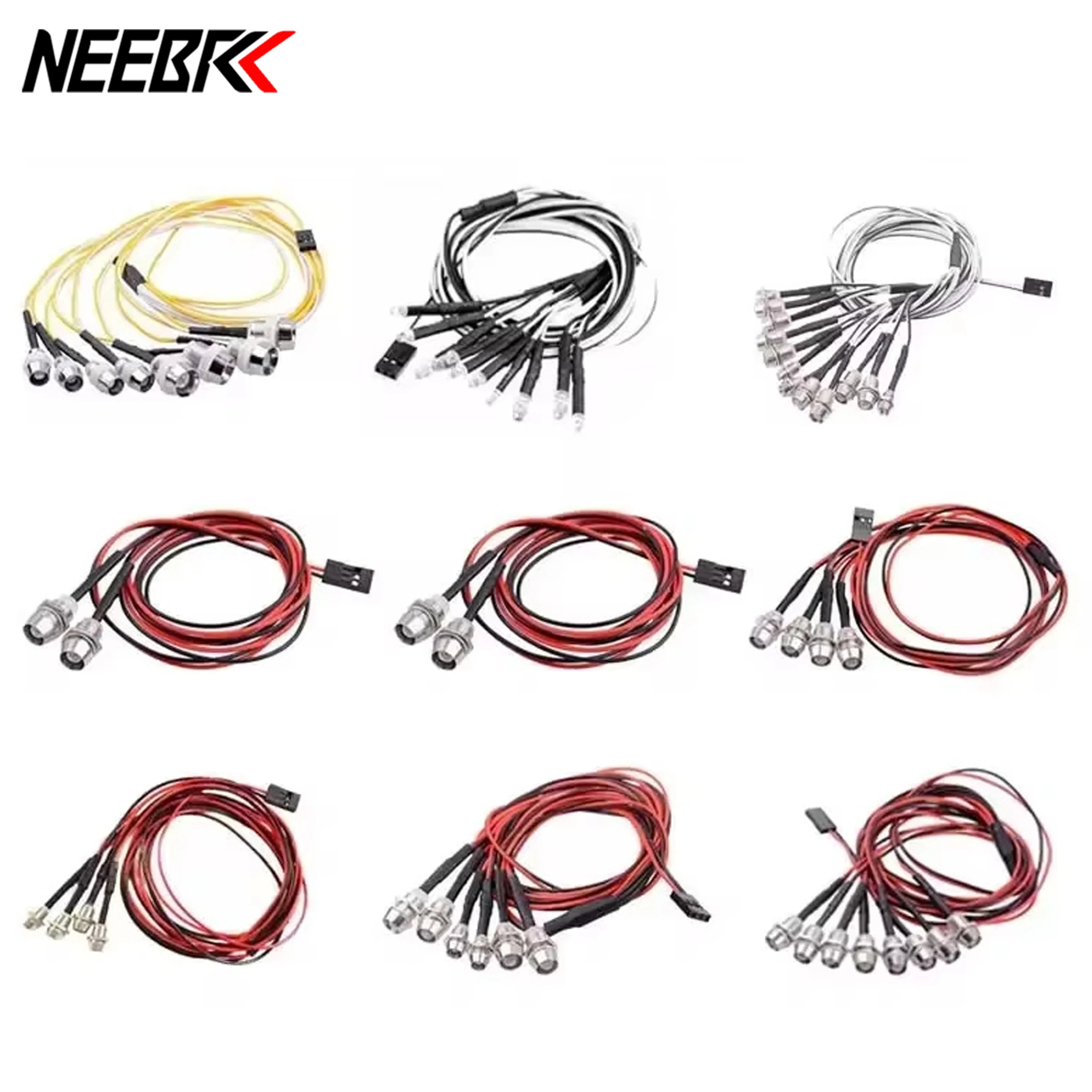 RC LED Light Kit Headlamps for 1/10 1/8 1/12 RC Car Truck Crawler Drift Car Headlight Ta detail view