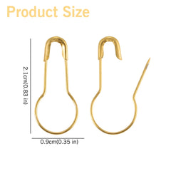 100/1000pcs Metal Needle Crochet Hook Accessories Pumpkin Safety Needle Lock Knitting close-up view