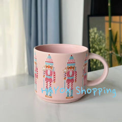 Creative Vintage Christmas Mug Gift Ceramic Mug Couples Drink Cup Home Cafe Coffee Cu alternate view