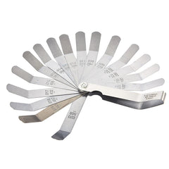1 set for 16 Blades Feeler Gauge 0.05 to 1mm Thickness Curved Stainless Steel Gap Metric Filler Feel