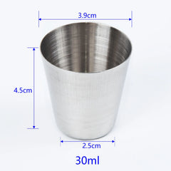 30/70/180/320ML Stainless Steel Mini Cup Drinking Water Coffee Beer Portable Camping Travel Cup Hous