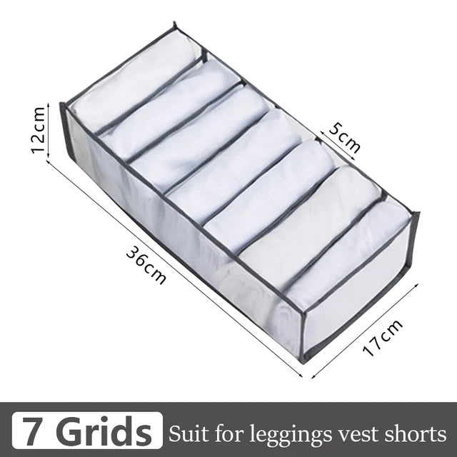 Jeans Organization Storage Box | Closet Drawer Organizer for Pants and Clothing close-up view