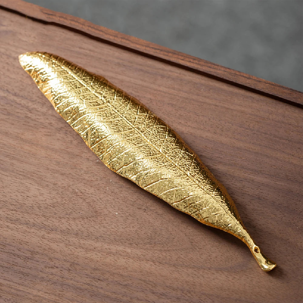 Leaf Incense Burner | Metal Ash Catcher for Meditation and Yoga additional angle