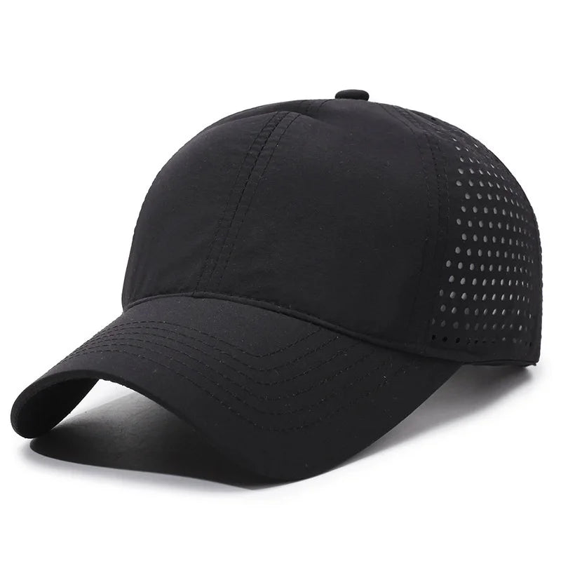Summer Lightweight Breathable Baseball Cap | Quick-Dry Adjustable Unisex Hat for Hiki alternate view