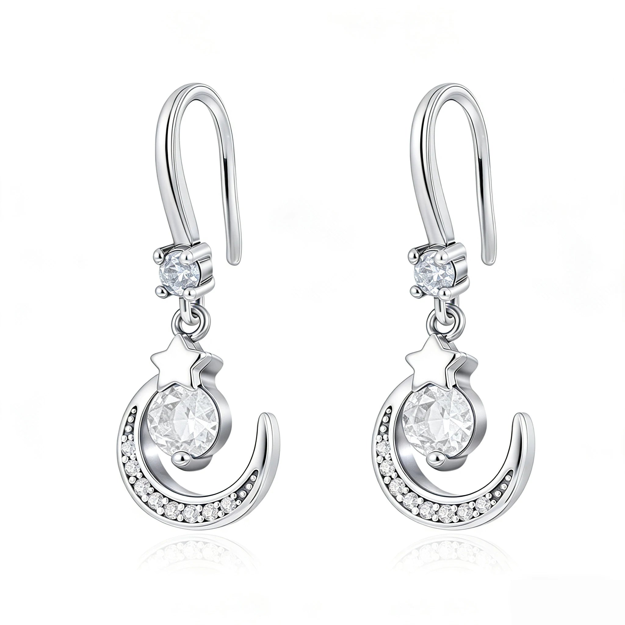 925 Sterling Silver Cherry Butterfly Shining Zircon Stud Earrings | Women's Holiday Char detail view