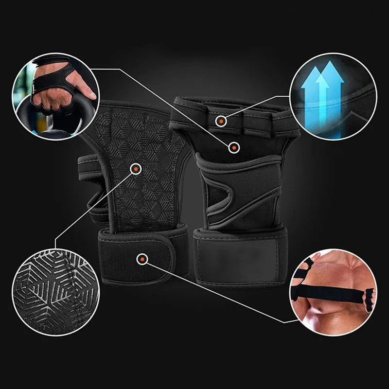 Gym Gloves for Men Women | Fitness Weight Lifting Gloves with Wrist Support detail view