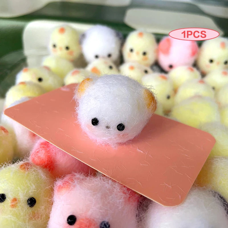 Kawaii Sticky Mini Chick Pig Dog Stress Relief Toy Cute Animal Relief Squeeze Silicone P detail view