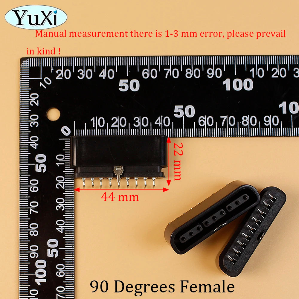 PS2 90 180 Degree Interface Female Socket 9 Pin Slot Connector | Replacement Part for lifestyle view