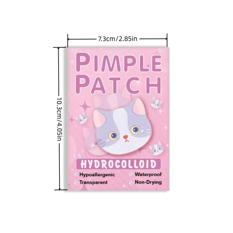 600 Pcs Cat Shaped Acne Patches | Hydrocolloid Pimple Stickers with Cute Design additional angle