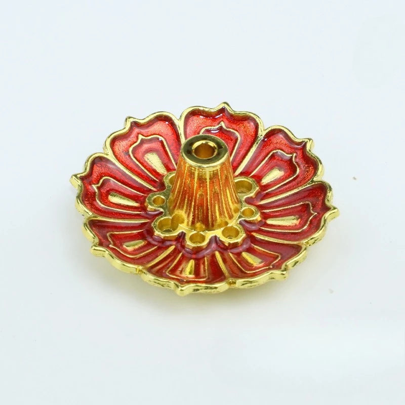 Metal Zen Lotus Buddha Incense Burner | Decorative Incense Stick Holder for Office an lifestyle view