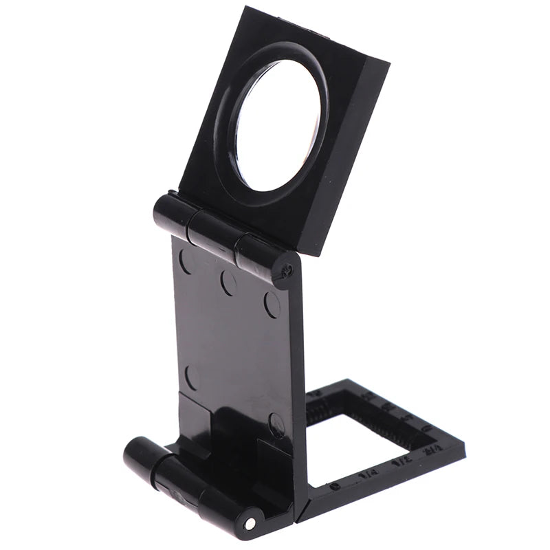 10X 28mm Folding Magnifier Stand Loupe with Scale | Textile & Jewelry Inspection Tool alternate view