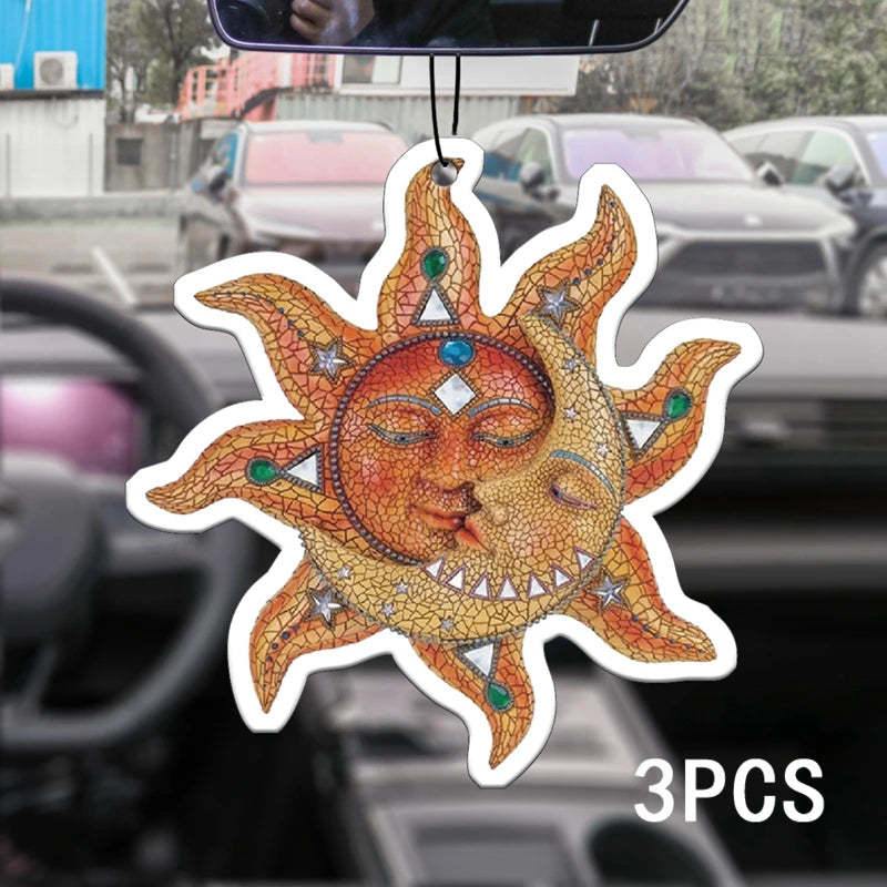 Mosaics Sun Moon wall decoration pendant popular style car incense car perfume perfum alternate view