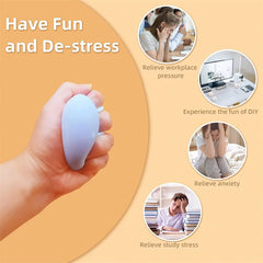 Squishy Stress Balls Rainbow Glutinous Ball Shapeable Vacuum Fidget Toy | Party Favors close-up view