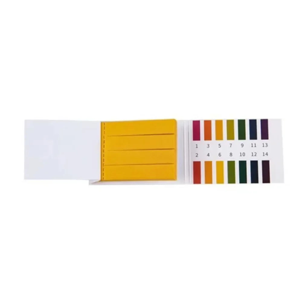 PH Test Paper 80 Strips Full Range 1-14 | Universal Indicator for Aquarium, Water, Sal close-up view