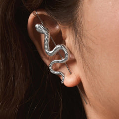 1 Piece Helix Hooks Earrings Ear Wrap Crawler Hook Earrings For Women, Snake Serpent alternate view