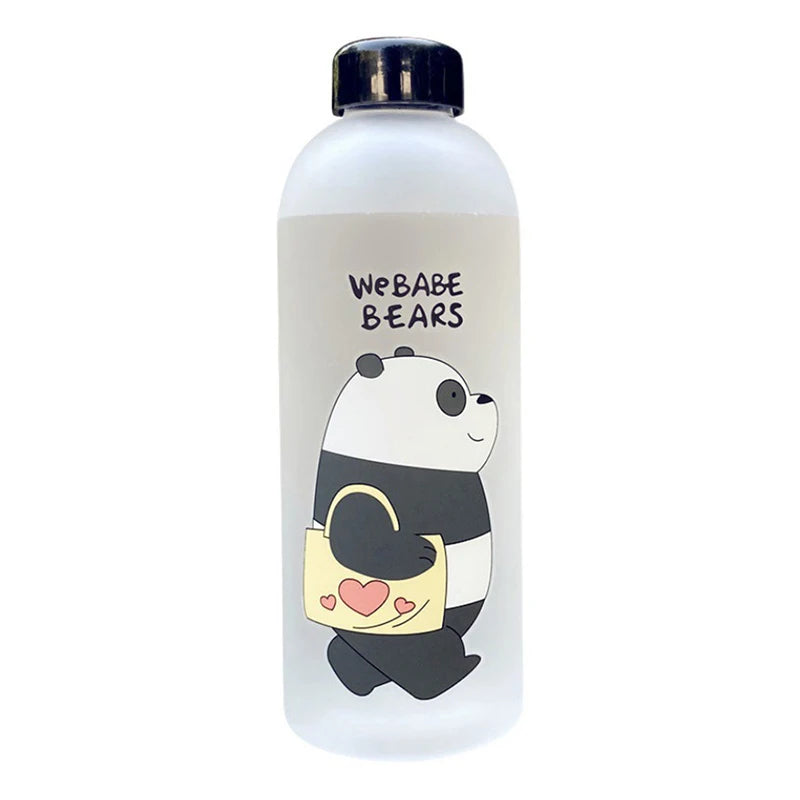 1000ml Water Bottle Panda Cup Transparent Water Bottle Drinkware Cup Leak-proof detail view