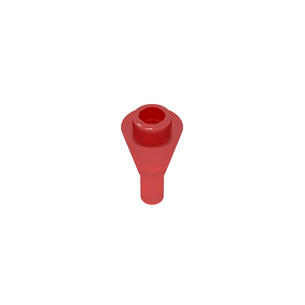 Gobricks GDS-1138 Cone 1 x 1 Inverted with Bar | Building Block for DIY Creations additional angle