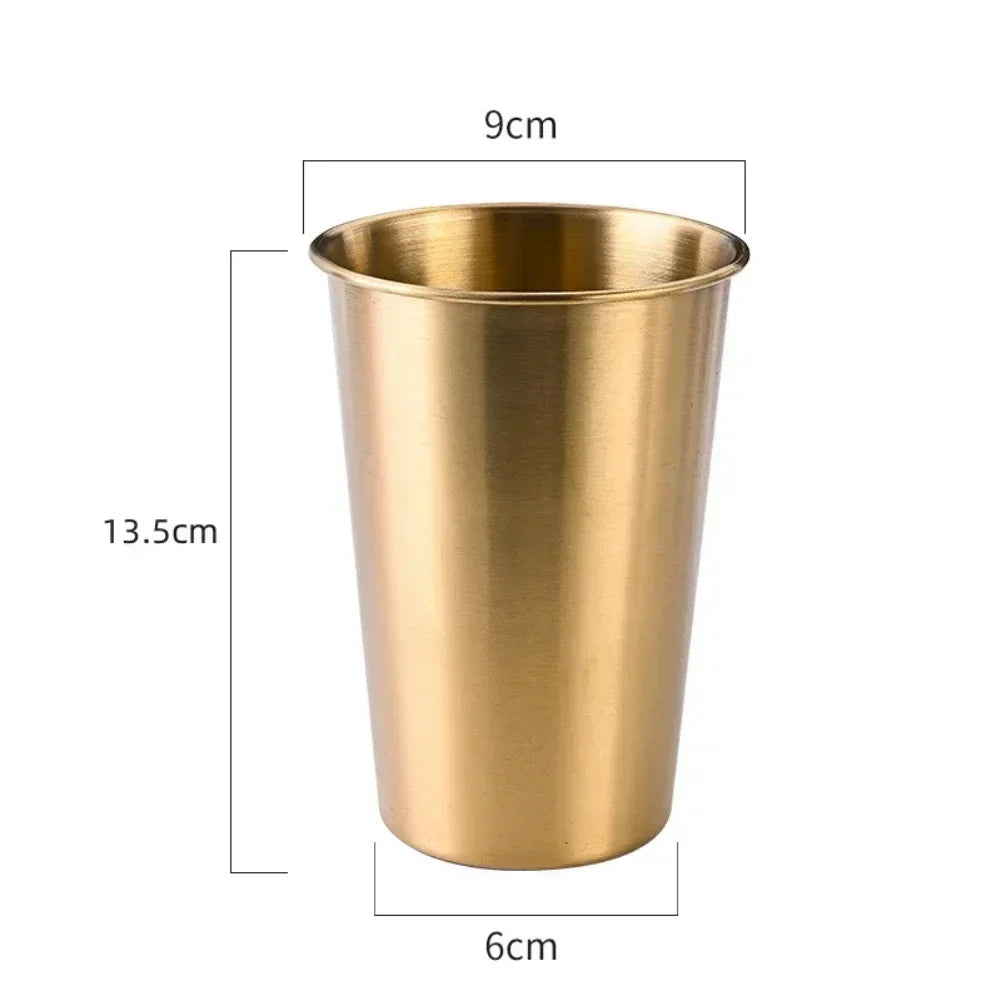 240/300/350/400/500ml Stainless Steel Beer Cup Drinking Mug For Camping Party Coffee alternate view