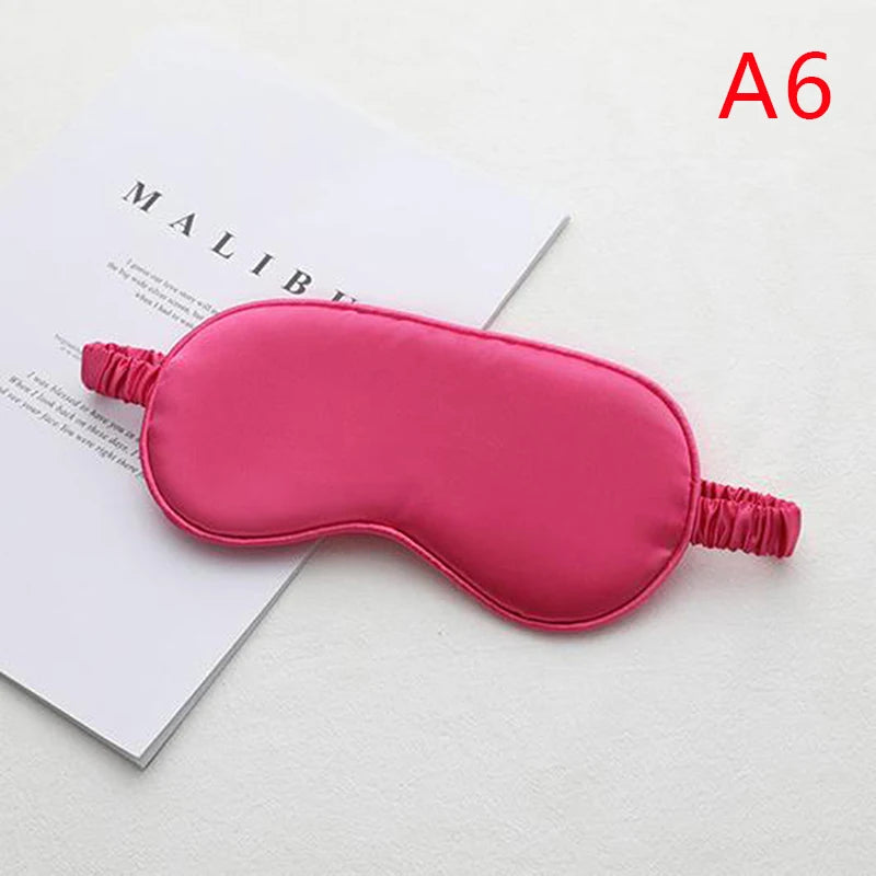 Silk Sleep Eye Mask | Light Blocking Blindfold for Restful Sleep close-up view