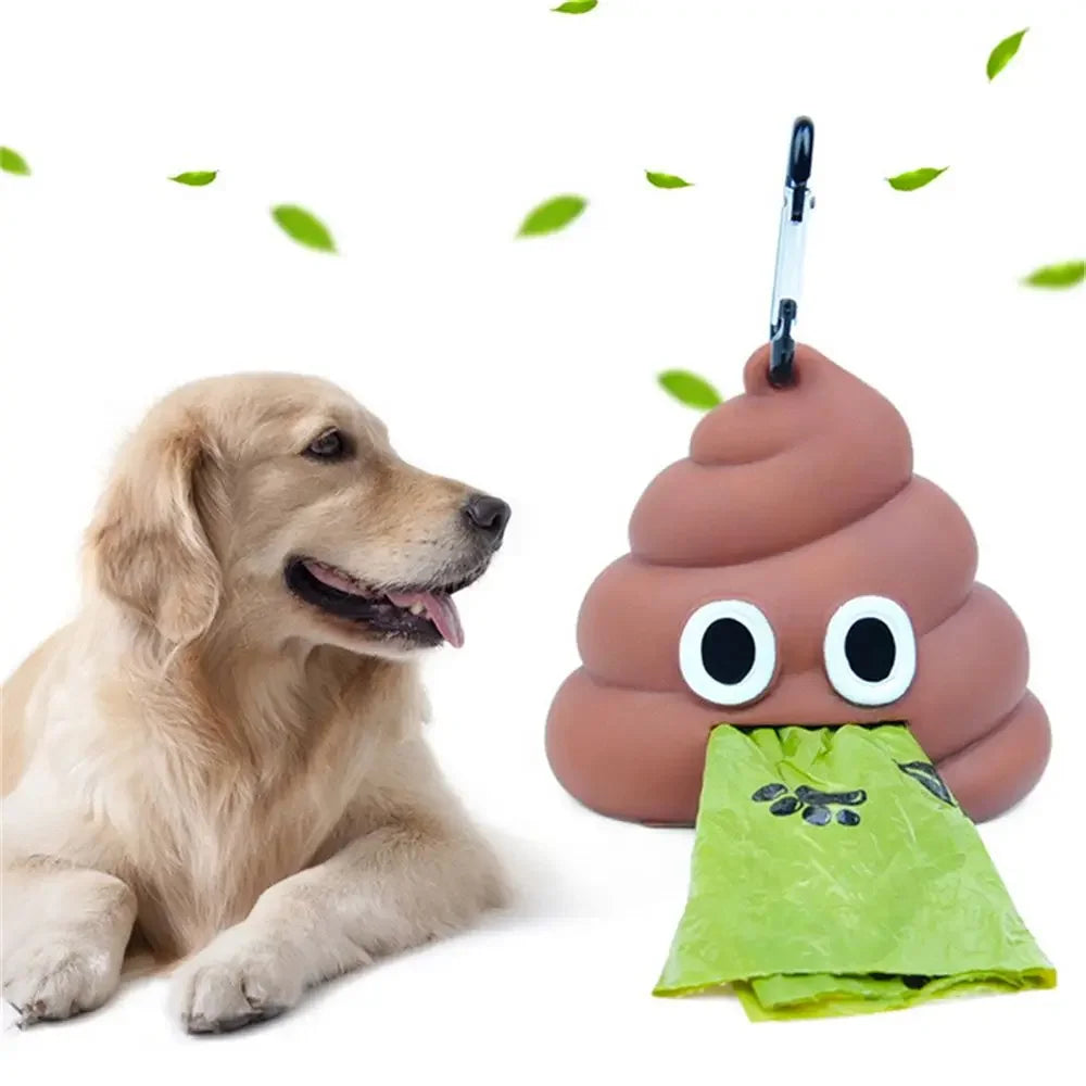 Pet Fecal Bag Dispenser Cat Dog Outdoor Pocket Hanging Buckle Portable Eco-friendly Biodegradable Pe