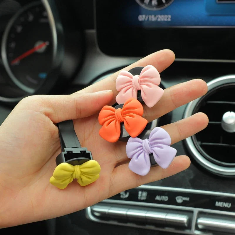 Car Air Freshener Bow-Knot Solid Fragrance lifestyle view