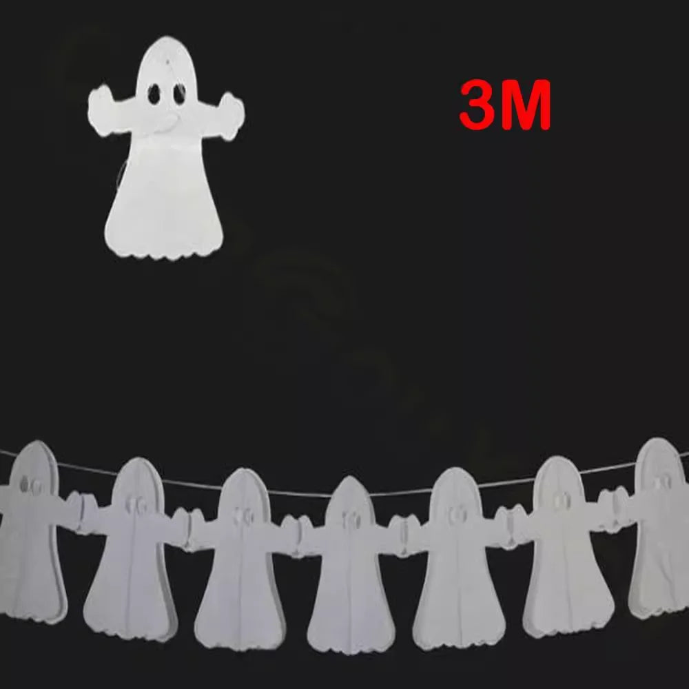 Halloween props Spider pumpkin ghost bats paper lifestyle view