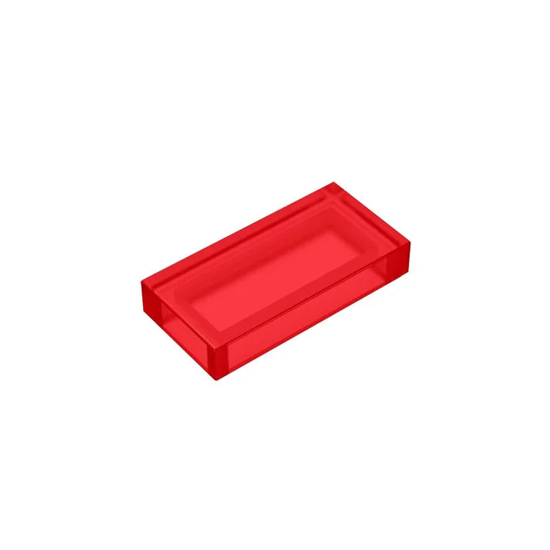Gobricks GDS-566 Fliese 1 x 2 mit Nut | Kompatibler Baustein