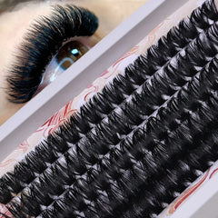 100Pcs 80D Mixed Tray Individual Lashes 3D Russia Volume Eye Lashes Soft Natural Lashes Fake Lash Cl