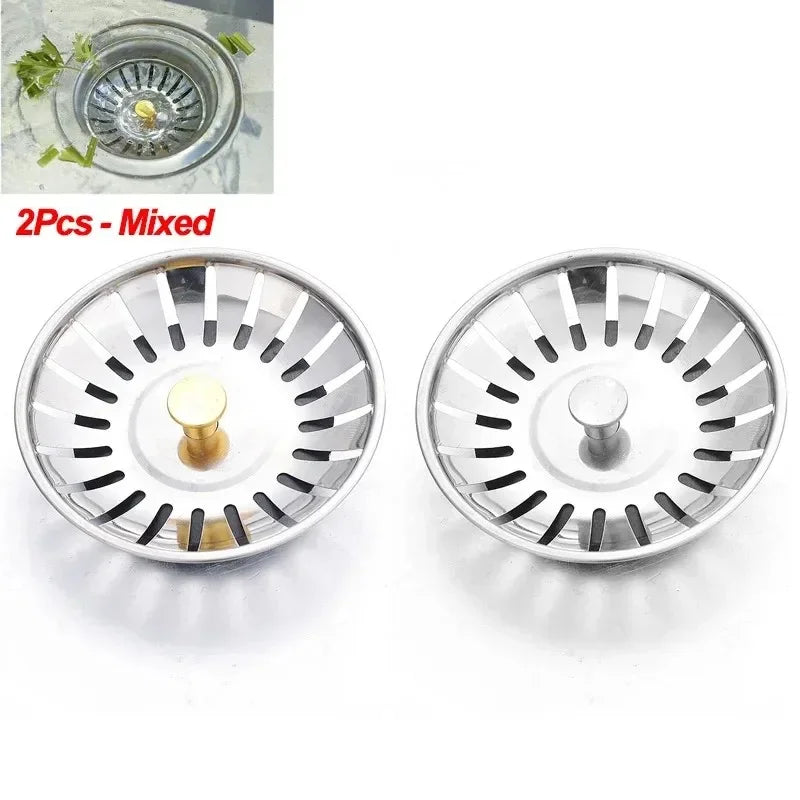 Stainless Steel Kitchen Sink Filter Hole Bathtub Hair Catcher Stopper Bathroom Sewer alternate view