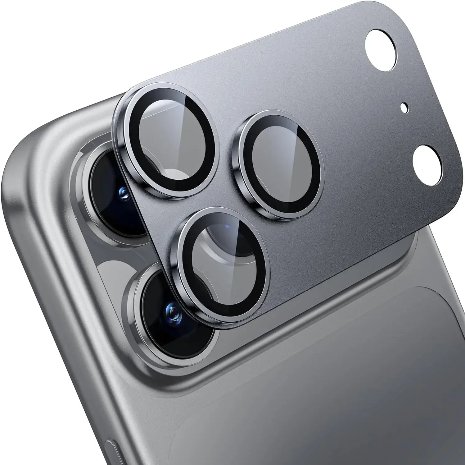 Tempered Glass Lens Screen Protector for IPhone 17 Air 16 15 14 Pro Max Plus 13 Mini 17Pro 17Air ProMax Metal Ring Film Cover