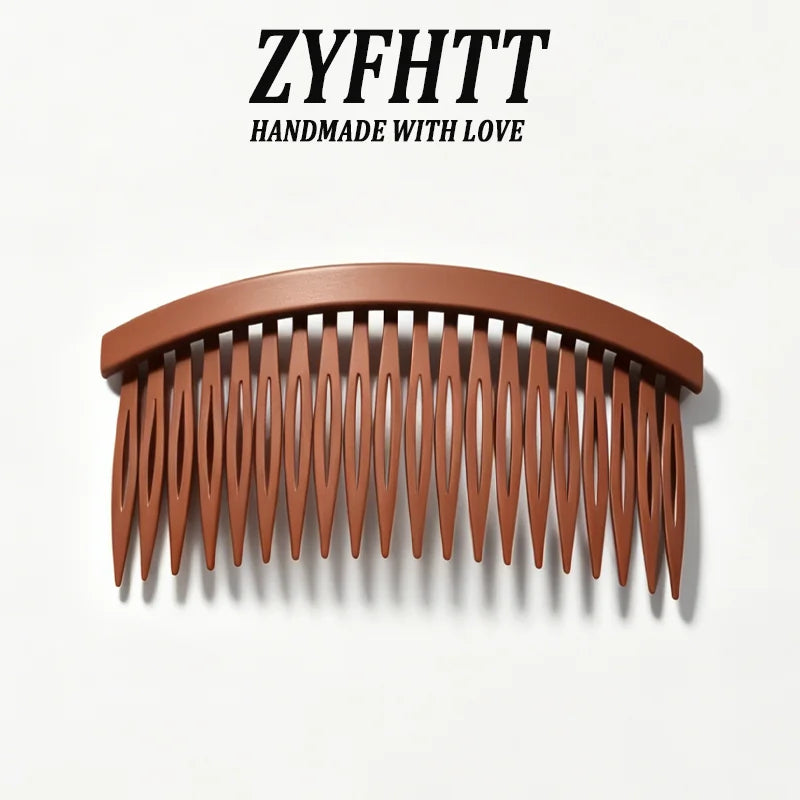 1/3pcs ZYFHTT Solid Color Acrylic Hair Clips for Women Versatile Elegant Hair Stick Fa close-up view