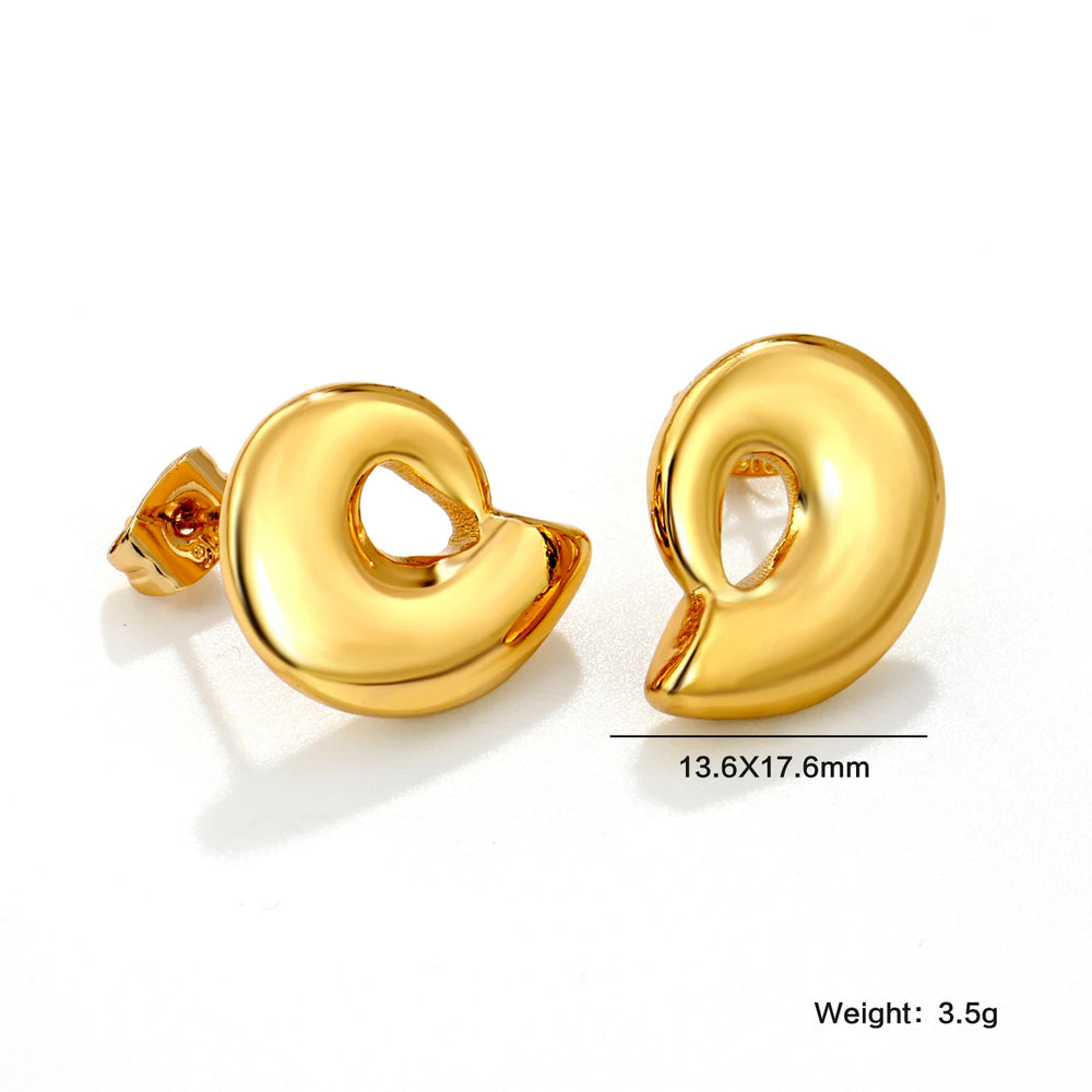 LUXUKISSKIDS Fairy Flower Earrings Stud | Gold-Plated Stainless Steel Piercing Jewelr alternate view