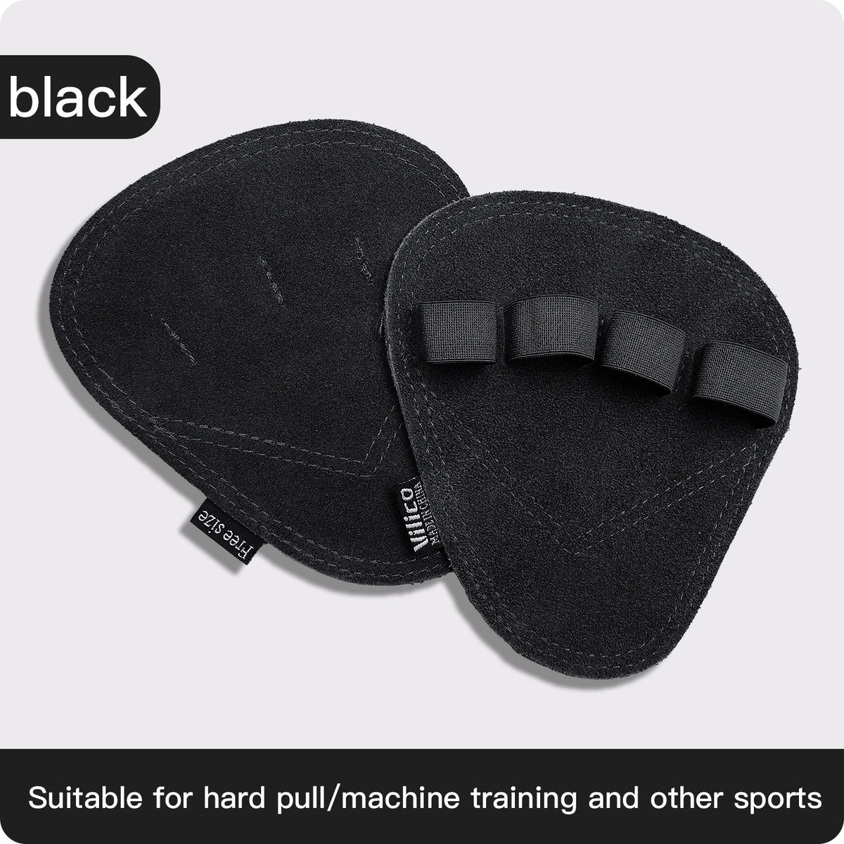 Powerlifting Gym Gloves | Breathable Weightlifting Gloves with Leather Palm Guard for alternate view