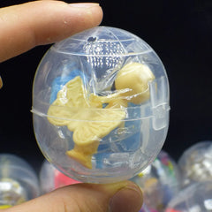 6pcs Gacha Mixed Doll Toy Ball Transparent Capsule Surprise Egg Model Puppets Toys for close-up view