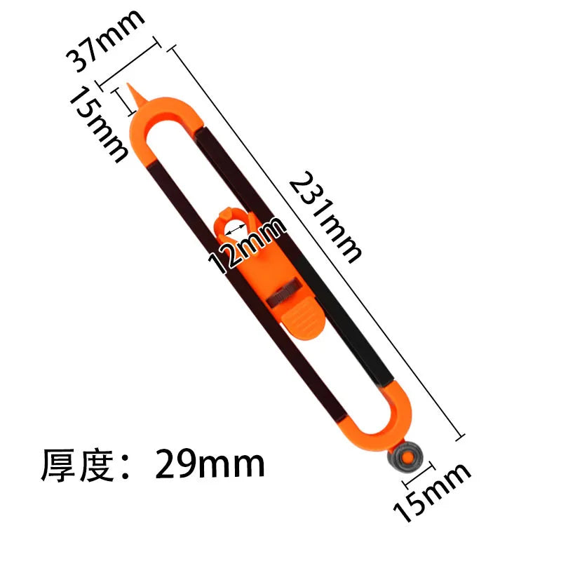 Multifunctional Contour Gauge | Precise Shape Duplication Tool for Tile Work and Wood alternate view